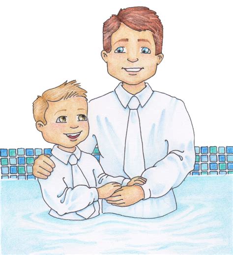 Share the story of the four-year-old boy in Elder Takashi Wada’s message “ Feasting upon the Words of. . Lds clip art baptism